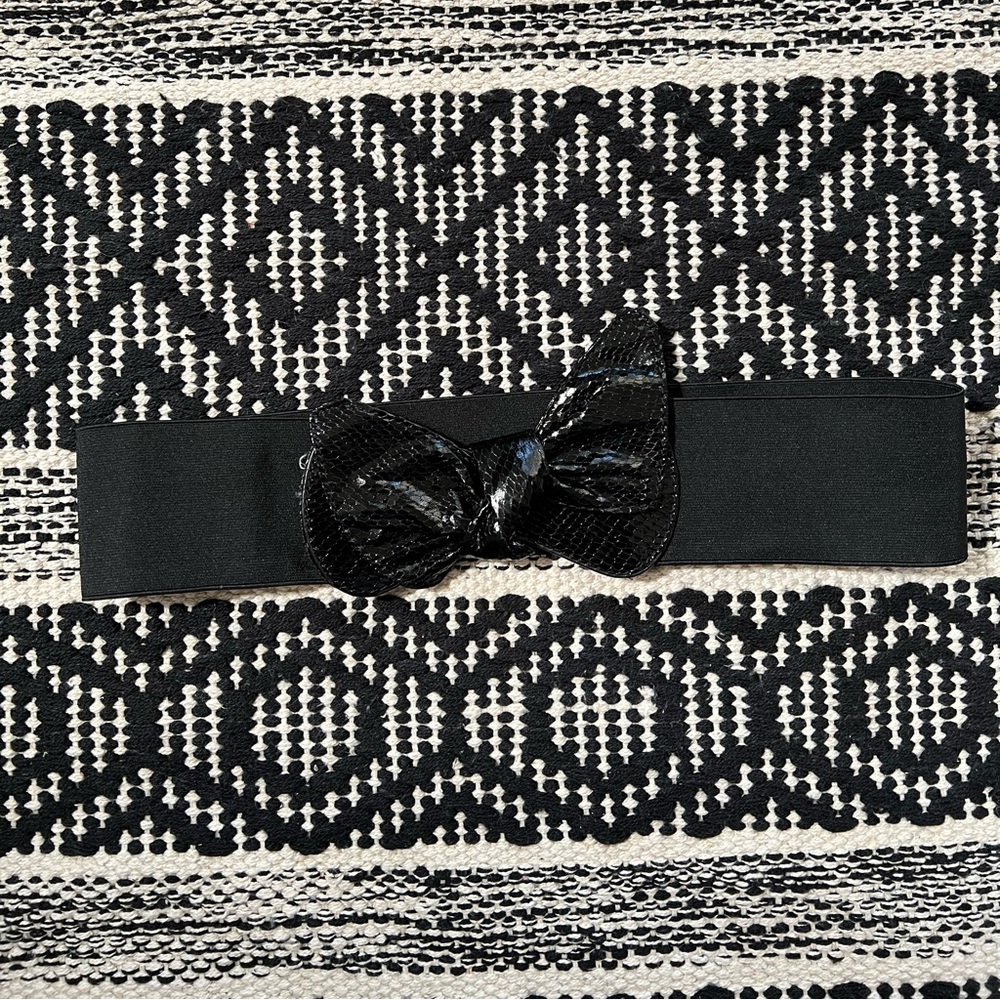 Black Bow waist belt M/L